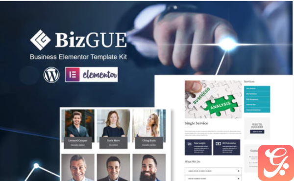 BizGUE Business Elementor Template Kit