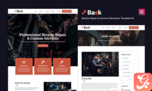 Baek - Bicycle Repair and Service Elementor Template Kit