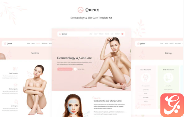 Qurux Dermatology and Skin Care Template Kit