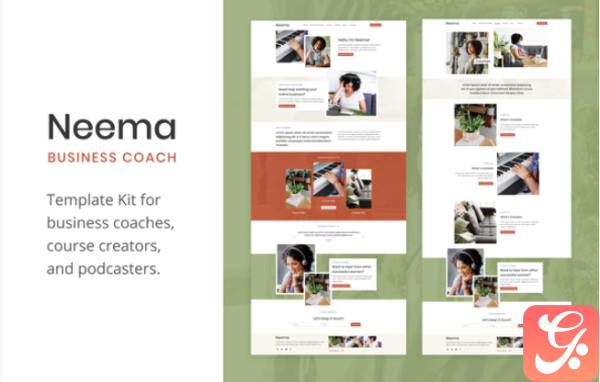 Neema Business Coach Elementor Template Kit
