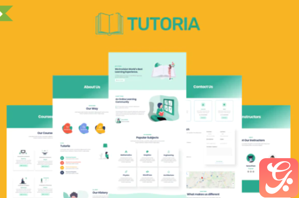 Tutoria Education Online Courses Elementor Template Kit