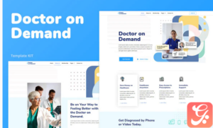 Doctor on Demand – Online Consultations Elementor Template Kit