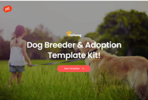 Tailwag - Dog Breeder & Adoption Template Kit