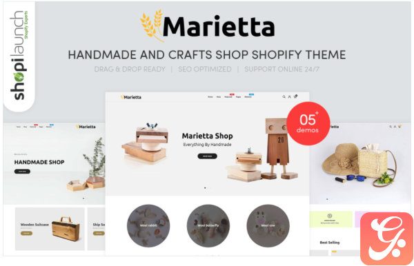 Marietta Handmade Crafts Shopify Theme