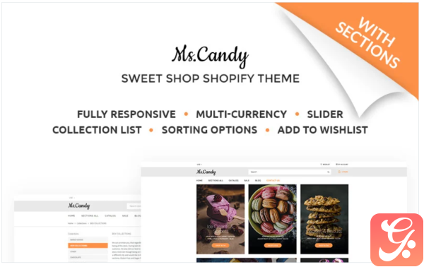 Ms.Candy Delicicous Sweets Candies Online Store Shopify Theme