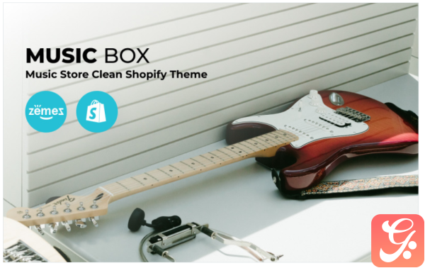 Music Box Music Store Clean Shopify Theme