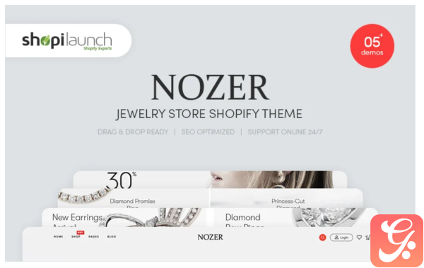 Nozer Jewelry Store Shopify Theme