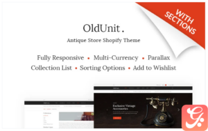 OldUnit. - Antique Store Shopify Theme