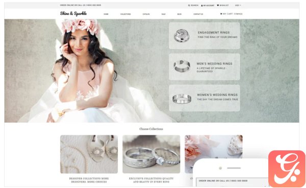 Shine Sparkle Jewelry Multipage Stylish Shopify Theme