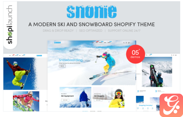 Snonie A Modern Ski And Snowboard Shopify Theme