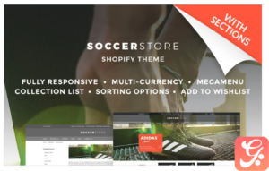 Soccer Store Shopify Theme