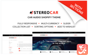Stereocar - Efficient Automobiles Parts & Accessories Online Shopify Theme