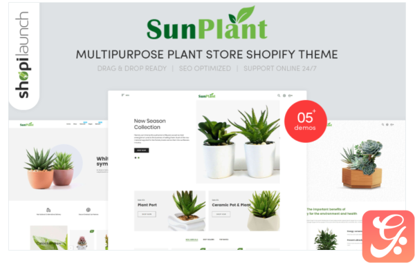 Sunplant - MultiPurpose Plant Store Responsive Shopify Theme
