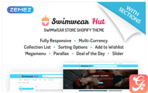 Swimwear Hut - Swimwear Store Shopify Theme