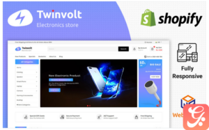 Twinvolt Electronic Shopify Theme