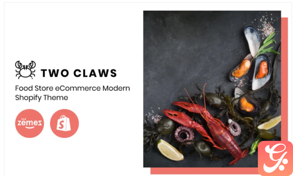 Two Claws Food Store eCommerce Modern Shopify Theme