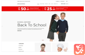 Unigowns - Uniform Store Clean Shopify Theme