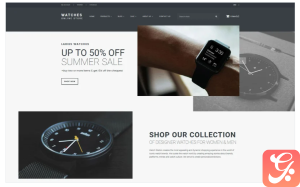 Watches Online Store Shopify Theme