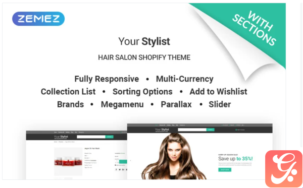 YourStylist Hair Salon Shopify Theme