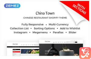 China Town - Sushi Restaraunt Shopify Theme