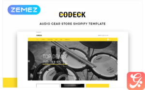 Codeck - Audio Store eCommerce Modern Shopify Theme
