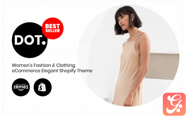 DOT. Womens Fashion Clothing eCommerce Elegant Shopify Theme