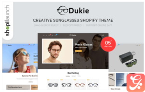 Dukie - Creative Sunglasses Responsive Shopify Theme