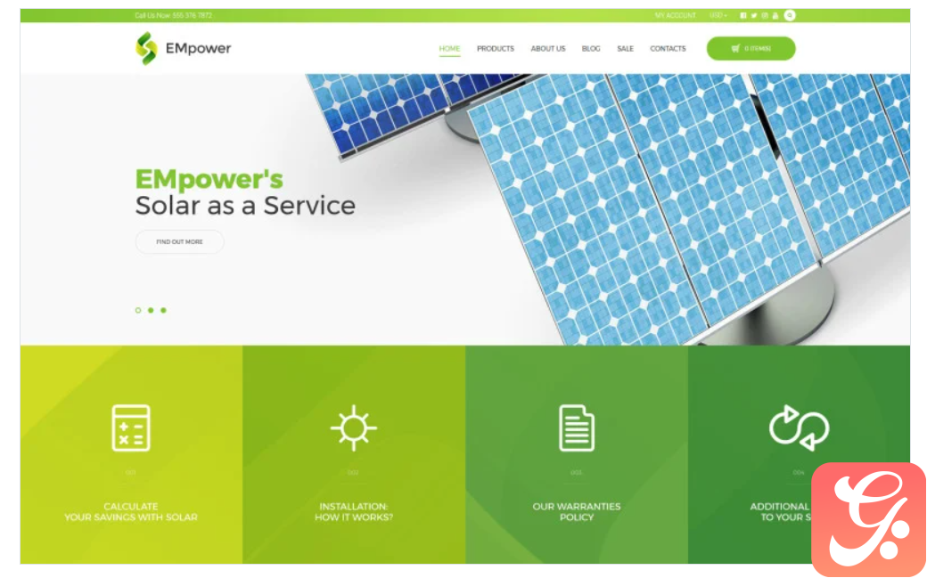 EMpower - Solar Energy Shopify Theme