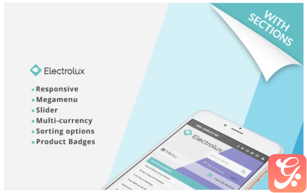 Electrolux Electronics Store Responsive Shopify Theme