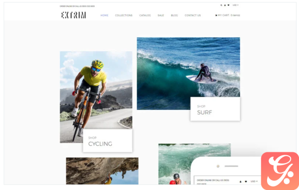 Extrim - Extreme Sports Multipage Modern Shopify Theme