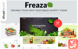 Freaza - Organic Food Fruit Vegetables Shopify Theme