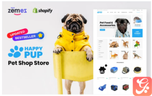 Happy Pup - Pet Shop Store Shopify Theme