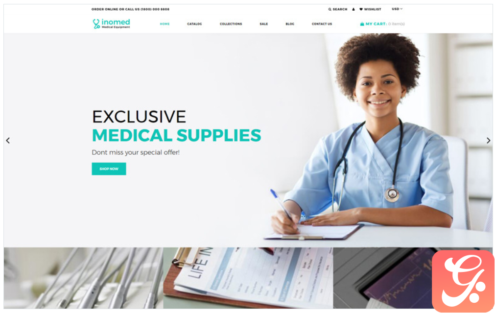 inomed - Clear Medical Equipment Online Store Shopify Theme