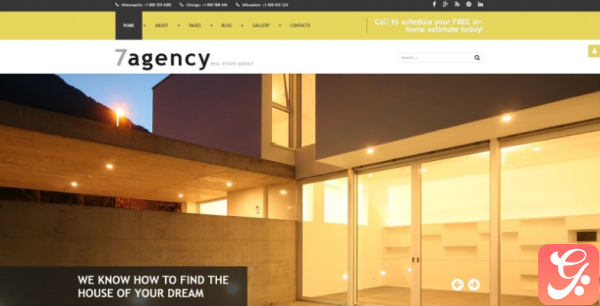 7agency Real Estate Agency Modern Joomla Template