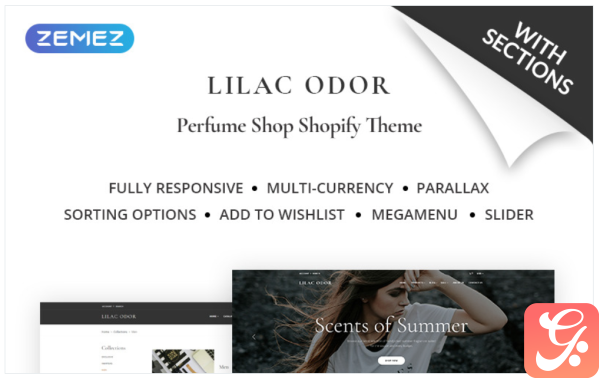 Lilac Odor Perfume Shop Shopify Theme