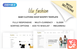 Lilu Fashion - Baby Clothing Shopify Theme
