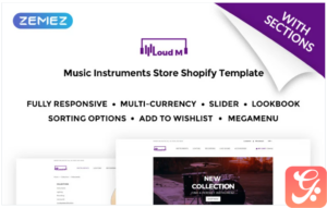 Loud M - Music Instruments Store Shopify Theme