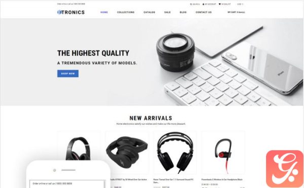 ETRONIX - Electronics Store Ready-To-Use Minimalistic Shopify Theme