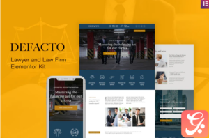 Defacto – Lawyer & Law Firm Elementor Template Kit