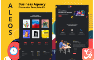Aleos - Business Agency Elementor Template Kit