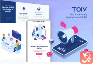 Toiv – SEO & Marketing Agency Elementor Template Kit