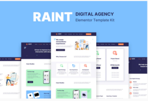 Raint - Digital Agency Elementor Template Kit