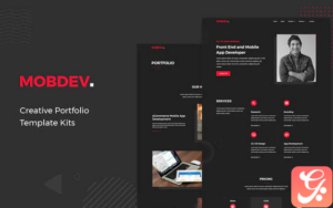 Mobdev - Creative Portfolio & Resume Elementor Template Kit