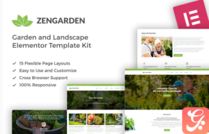 ZenGarden - Garden & Landscape Elementor Template Kit
