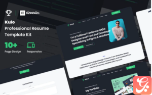 Kulo - Professional Resume Elementor Template Kit