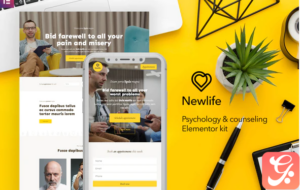 Newlife – Psychology & Counseling Elementor Template Kit