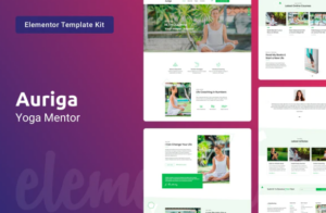 Auriga — Health Coach & Yoga Mentor Elementor Template Kit