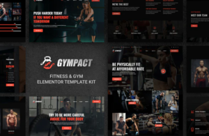 Gympact - Fitness & Gym Elementor Template Kit