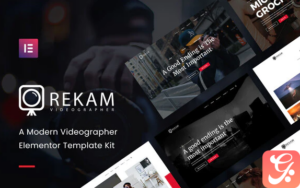 Rekam Kit - Modern Videographer Elementor Template Kit