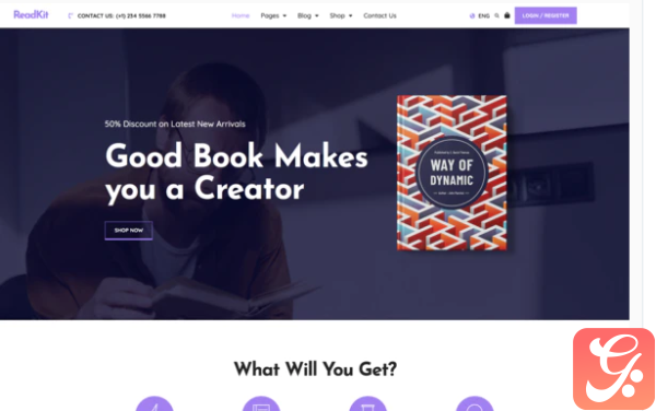 ReadKit Book Elementor Template Kit